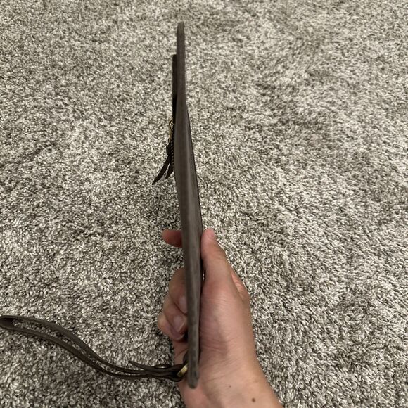 Portland Leather Goods Adriana Gray Leather Wristlet/Pouch - Picture 6 of 6